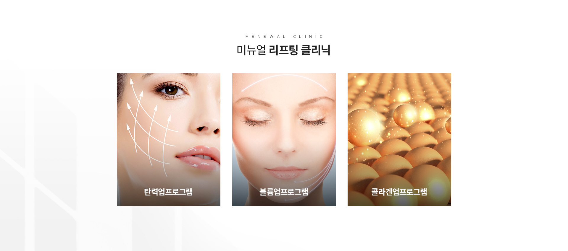 미뉴얼 리프팅 레이저 프로그램