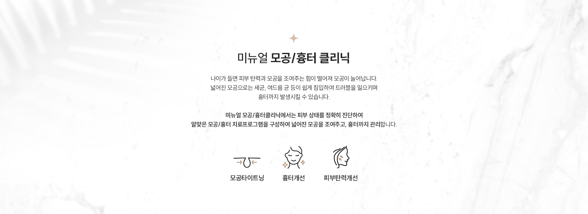미뉴얼 모공/흉터 정의