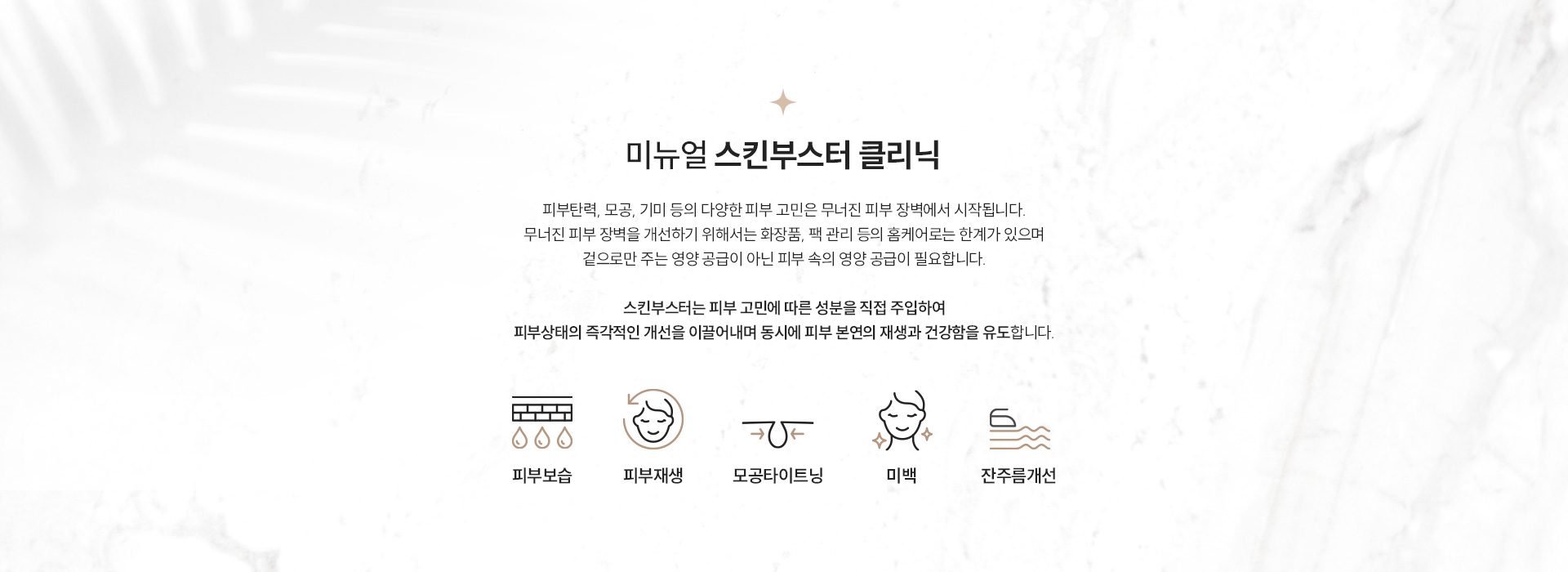 미뉴얼 스킨부스터 정의