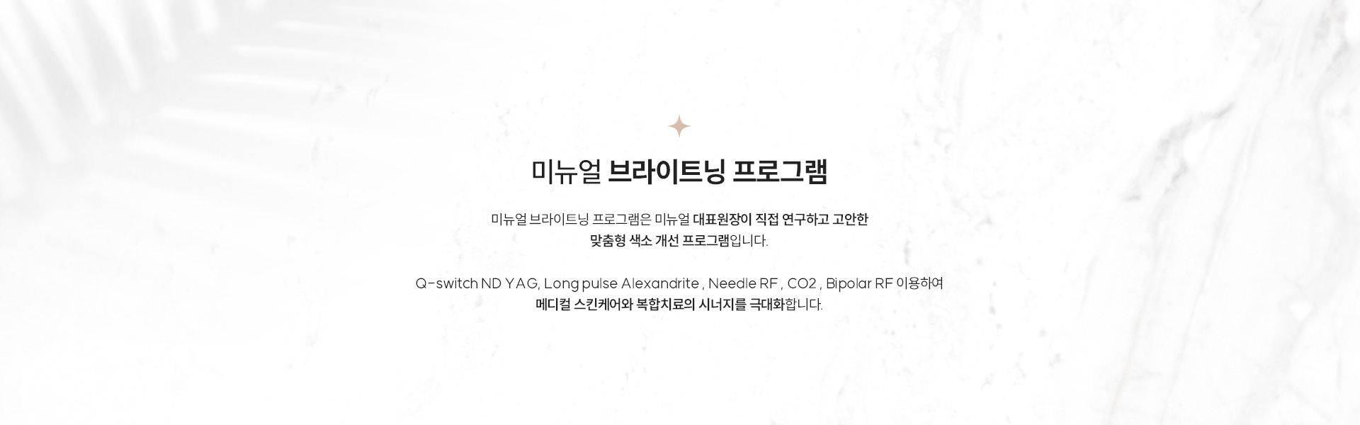 미뉴얼 브라이트닝 프로그램 정의